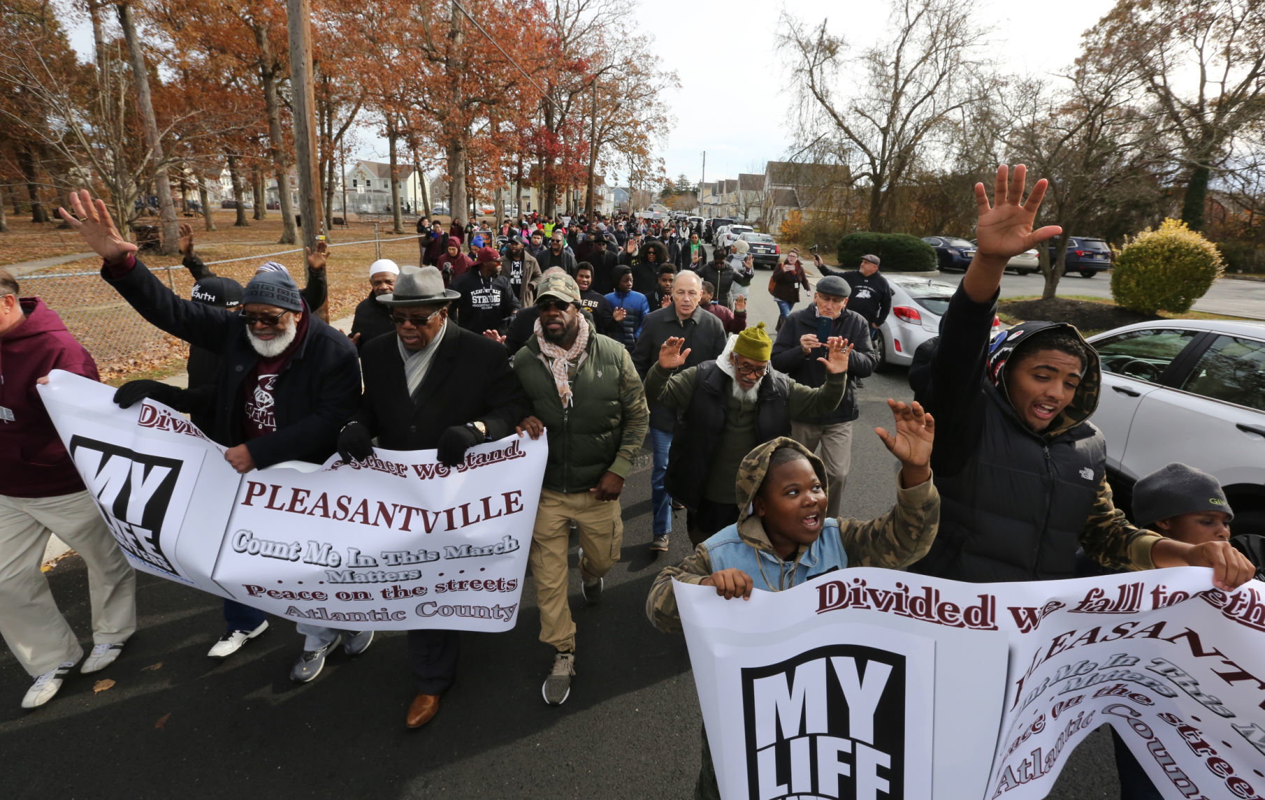 Pleasantville peace march